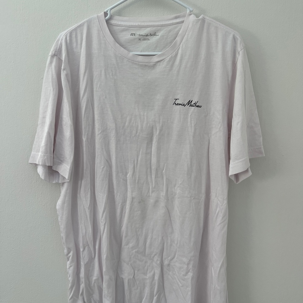Travis Mathew Men's Light Pink T-Shirt